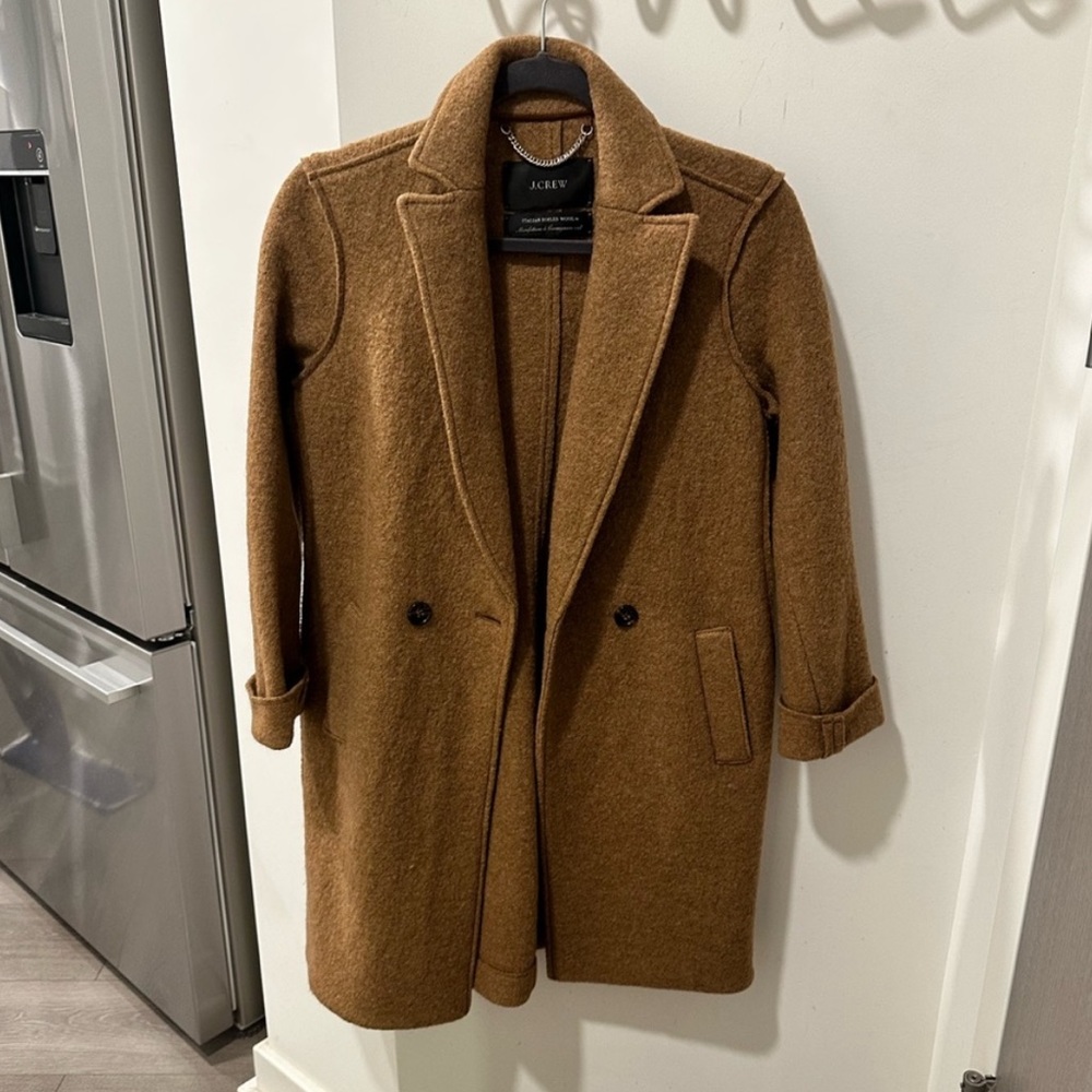 00P J. Crew Camel Topcoat